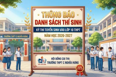 DANH SÁCH THÍ SINH – KỲ THI TUYỂN SINH VÀO LỚP 10 THPT – NĂM HỌC 2026-2027