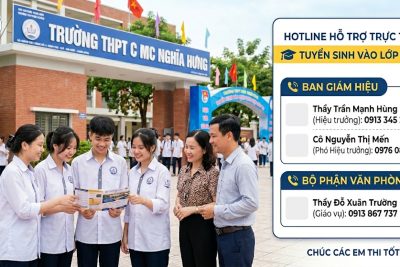 Thông báo công khai số điện thoại hỗ trợ thí sinh ĐKDT tuyển sinh vào 10 năm học 2026 – 2027