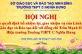 TRƯỜNG THPT C NGHĨA HƯNG TỔ CHỨC HỘI NGHỊ CÔNG BỐ QUYẾT ĐỊNH BỔ NHIỆM LẠI HIỆU TRƯỞNG