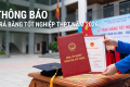 Thông báo về việc trả bằng tốt nghiệp THPT năm 2026