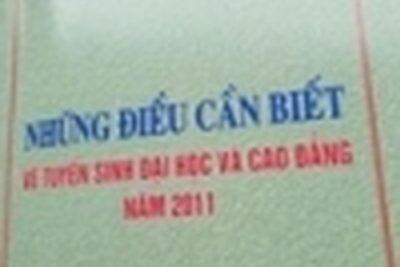 Tiếp tục phát hành cuốn “Những điều cần biết về tuyển sinh 2012”